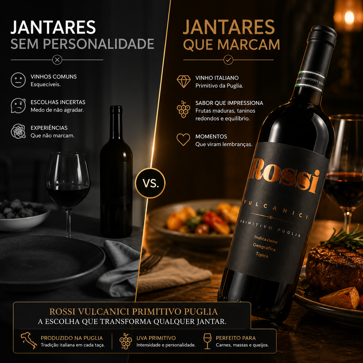 Vinho Tinto Rossi Vulcanici Primitivo