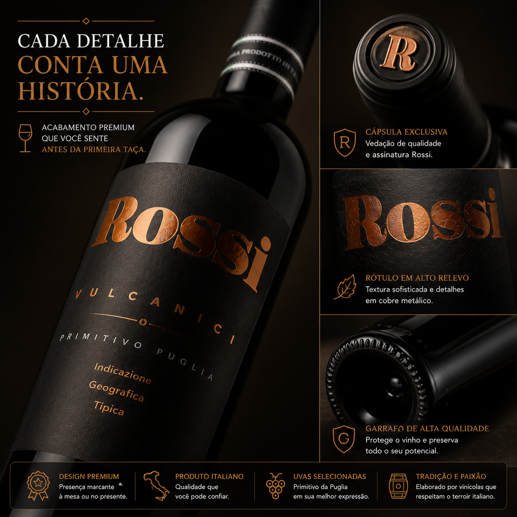 Vinho Tinto Rossi Vulcanici Primitivo