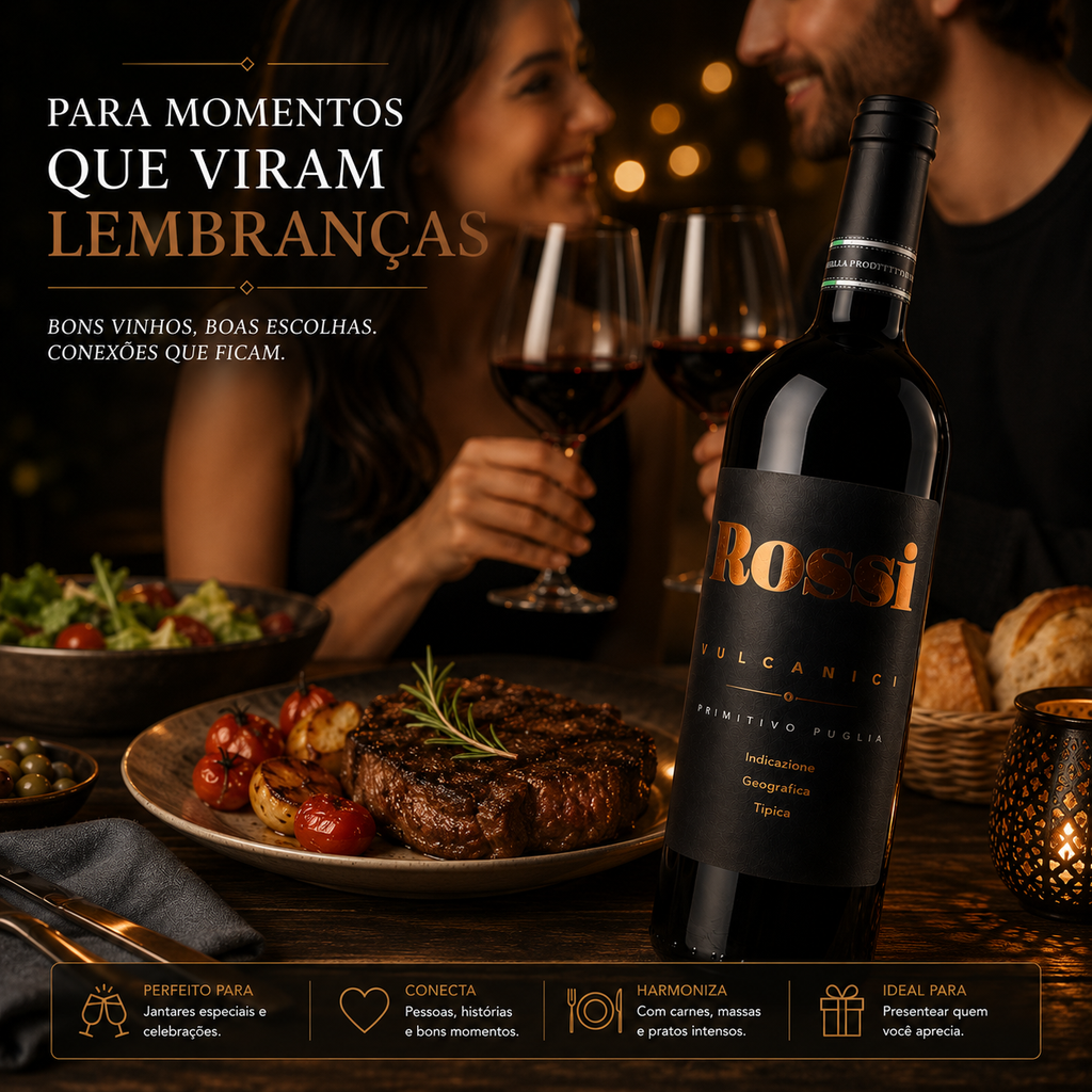 Vinho Tinto Rossi Vulcanici Primitivo