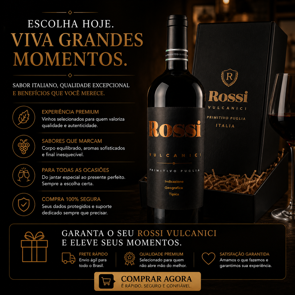 Vinho Tinto Rossi Vulcanici Primitivo