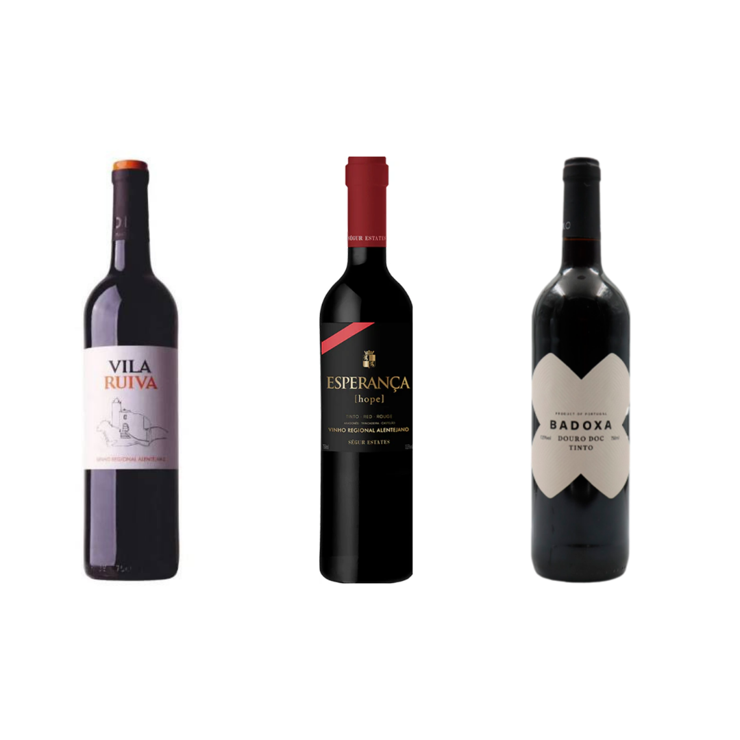 KIt Portugal - Vila Ruiva Regional Alentejano, Esperança Regional Alentejo, Badoxa Douro Colheita