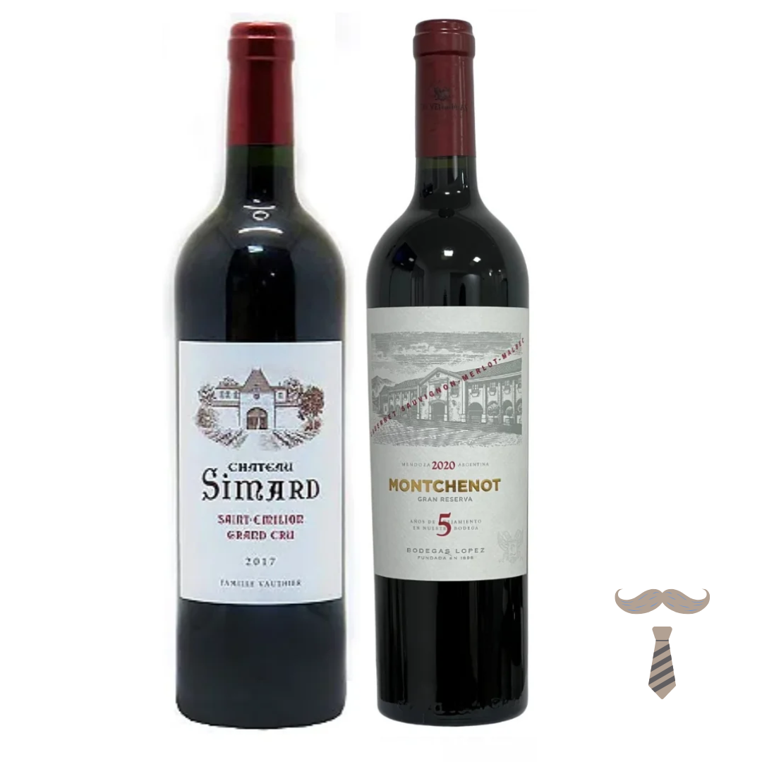 Kit Só o Velho Mundo Conta – Bordeaux Grand Cru e Tinto Argentino Reserva (2 vinhos)
