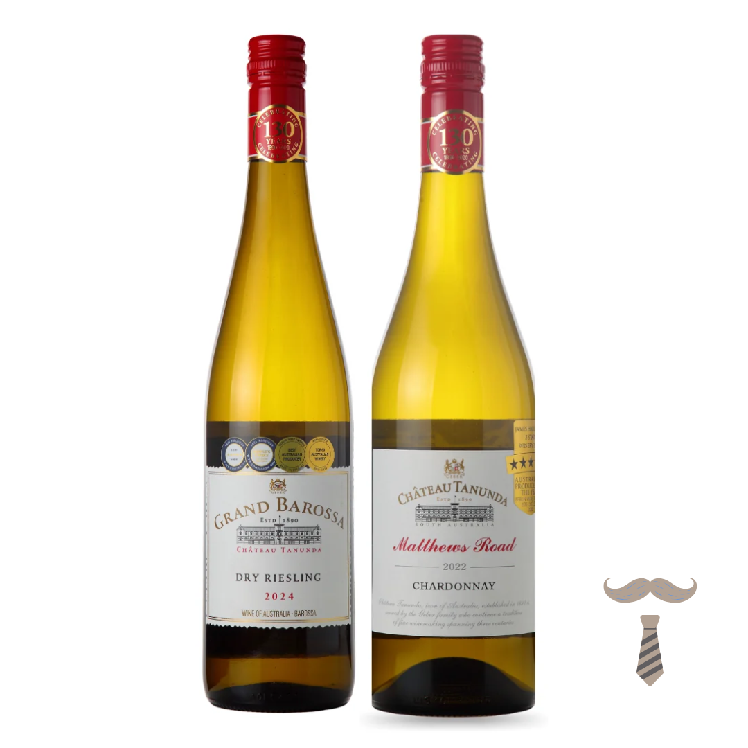 Kit Esse Aqui É Bom – Vinho Branco Australiano Riesling e Chardonnay Barossa (2 vinhos)