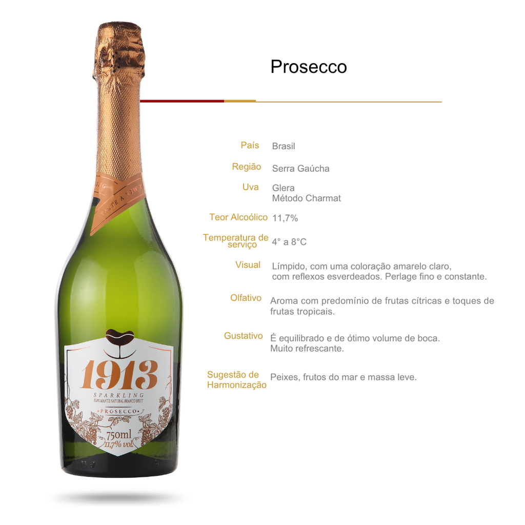 Espumante 1913 Sparkling Brut Prosecco Glera
