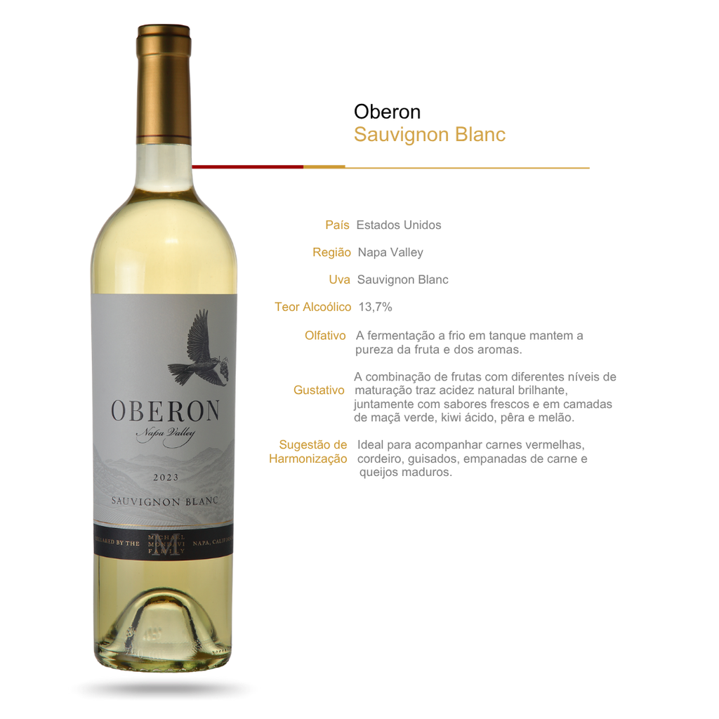 Vinho Branco Oberon Sauvignon Blanc Napa Valley