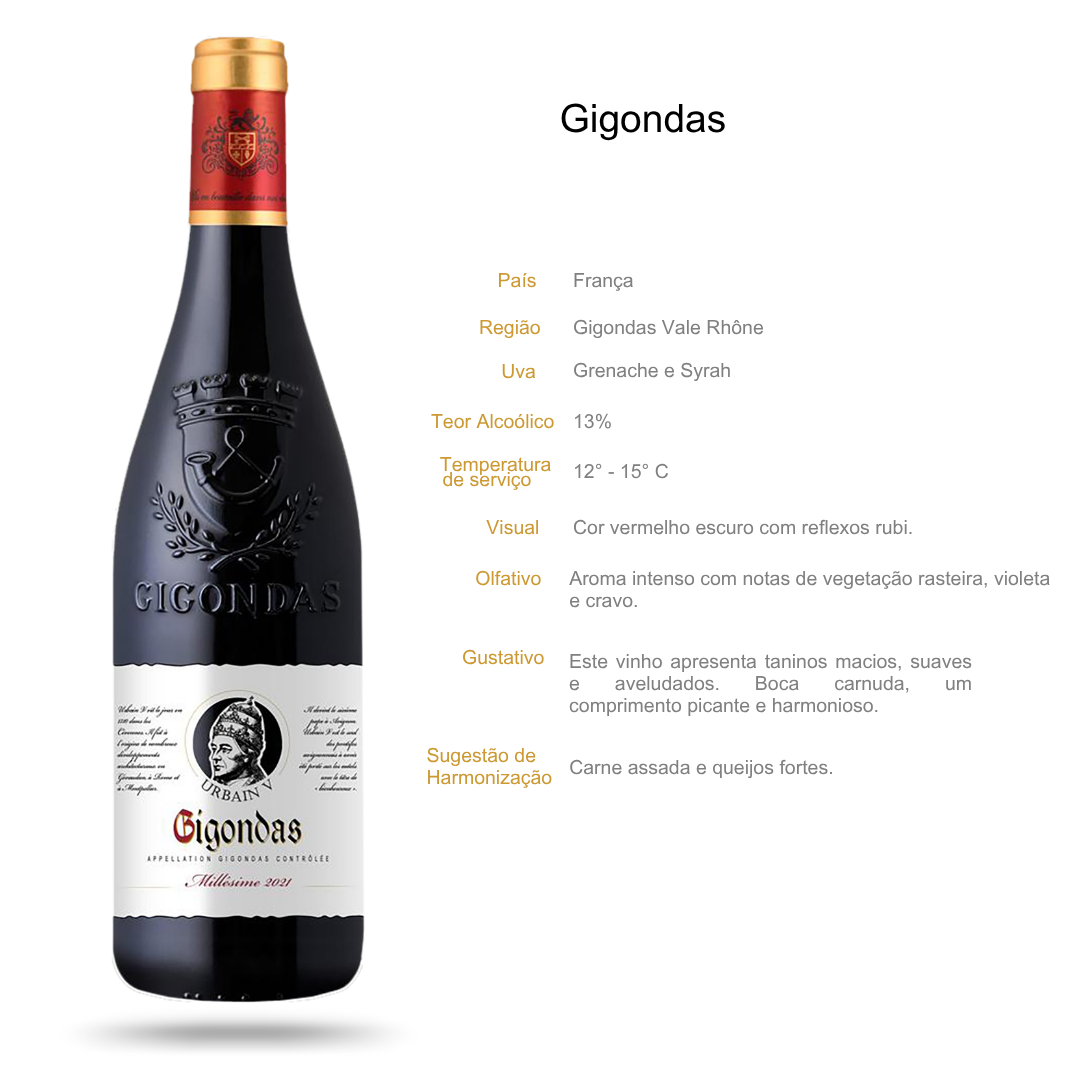 Vinho Tinto Urbain V Gigondas Blend