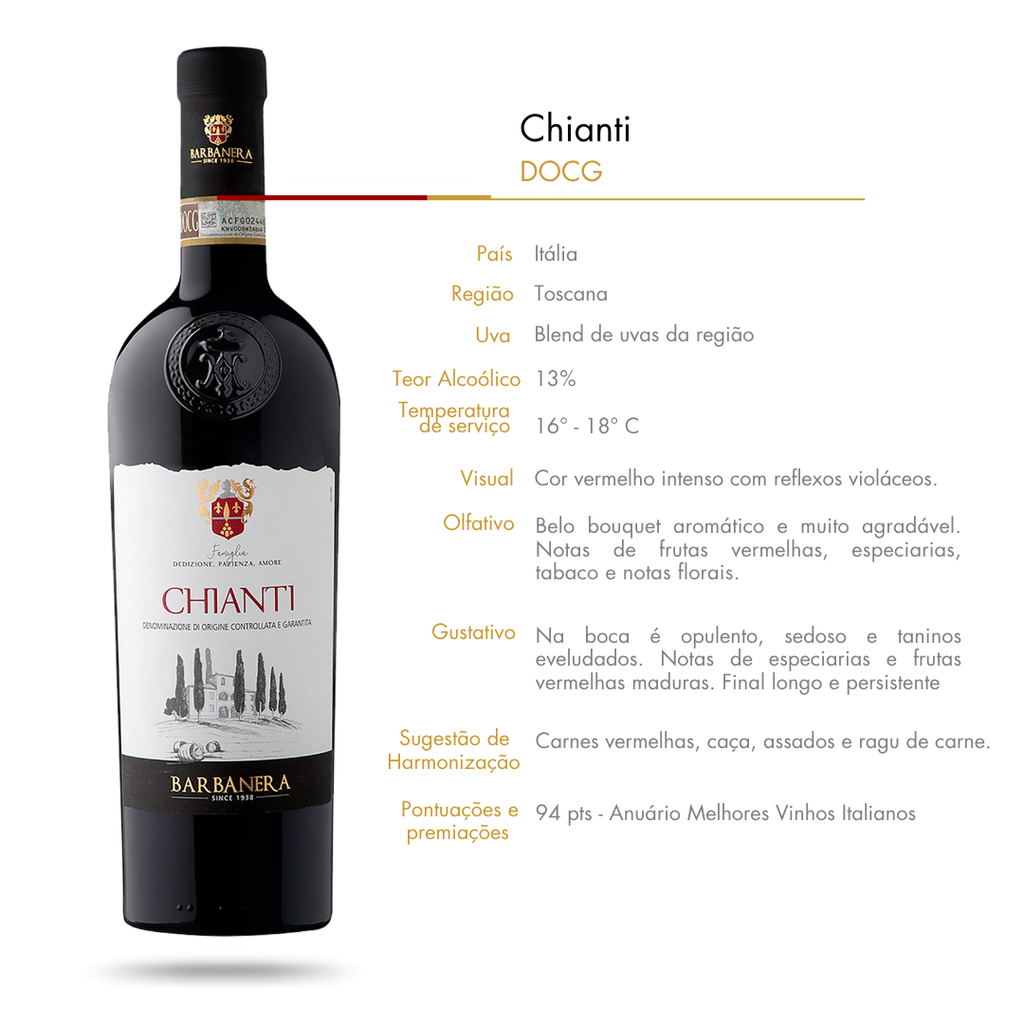 Vinho Tinto Barbanera Chianti DOCG Blend