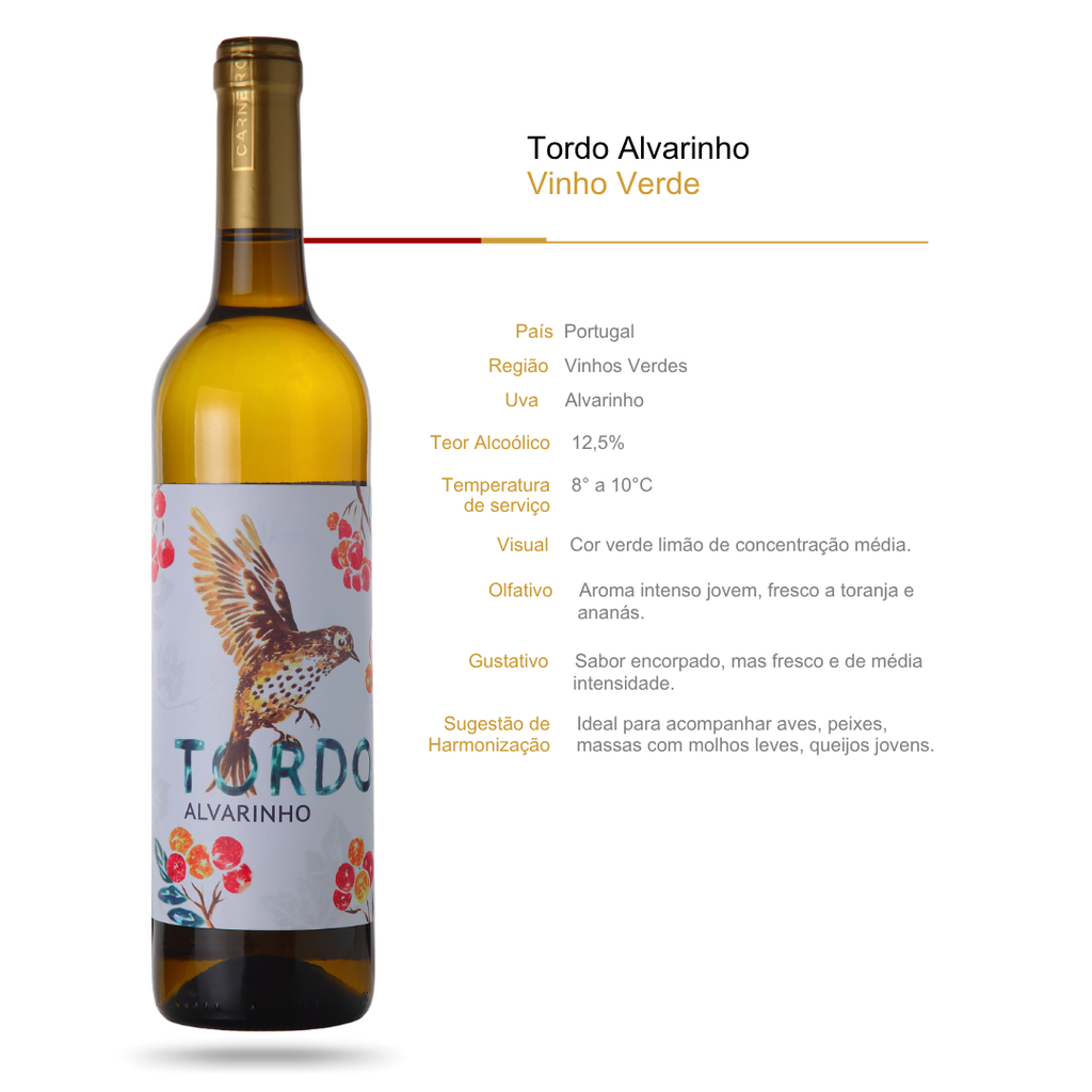 Vinho Branco Tordo Alvarinho Vinho Verde DOC