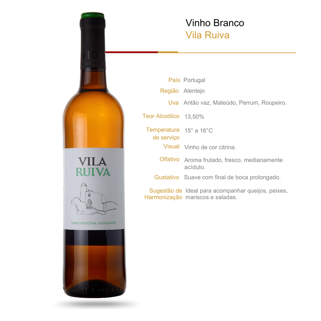Vinho Branco Vila Ruiva DOC Alentejano Antão Vaz