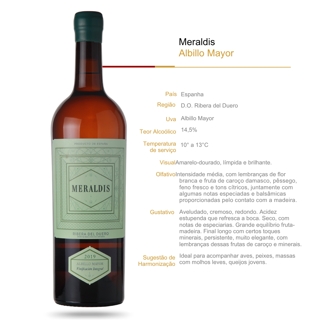 Vinho Branco Meraldis Albillo Mayor