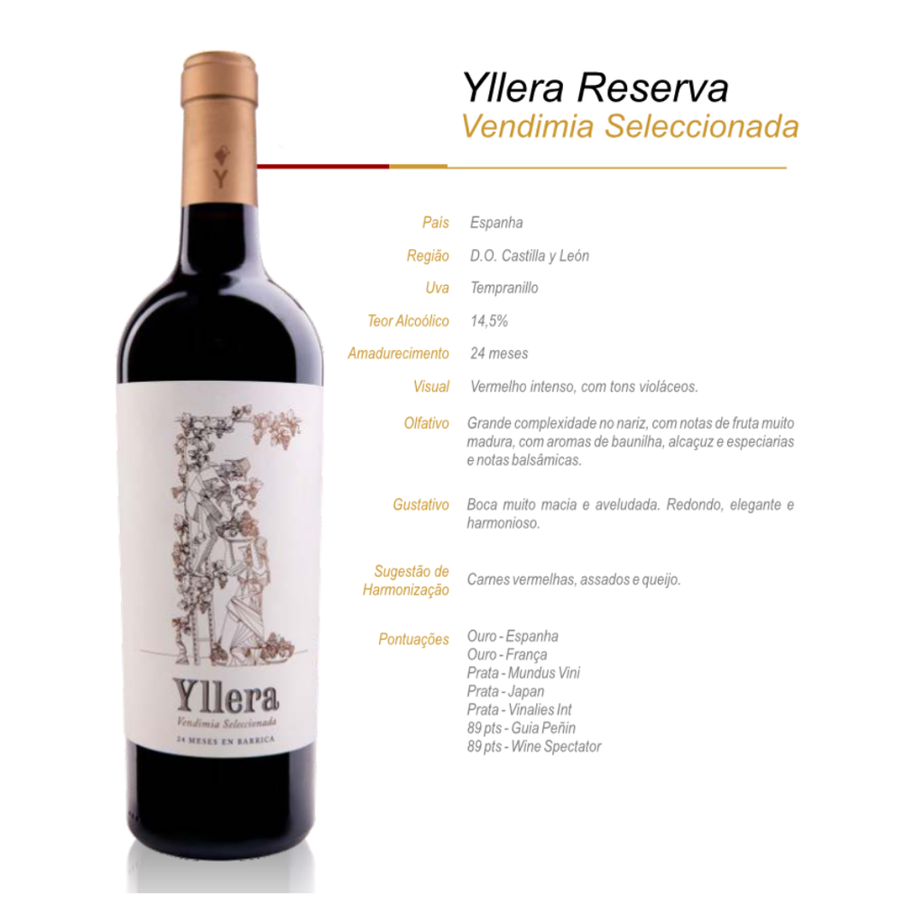 Vinho Tinto Yllera Reserva Vendimia Seleccionada Tempranillo