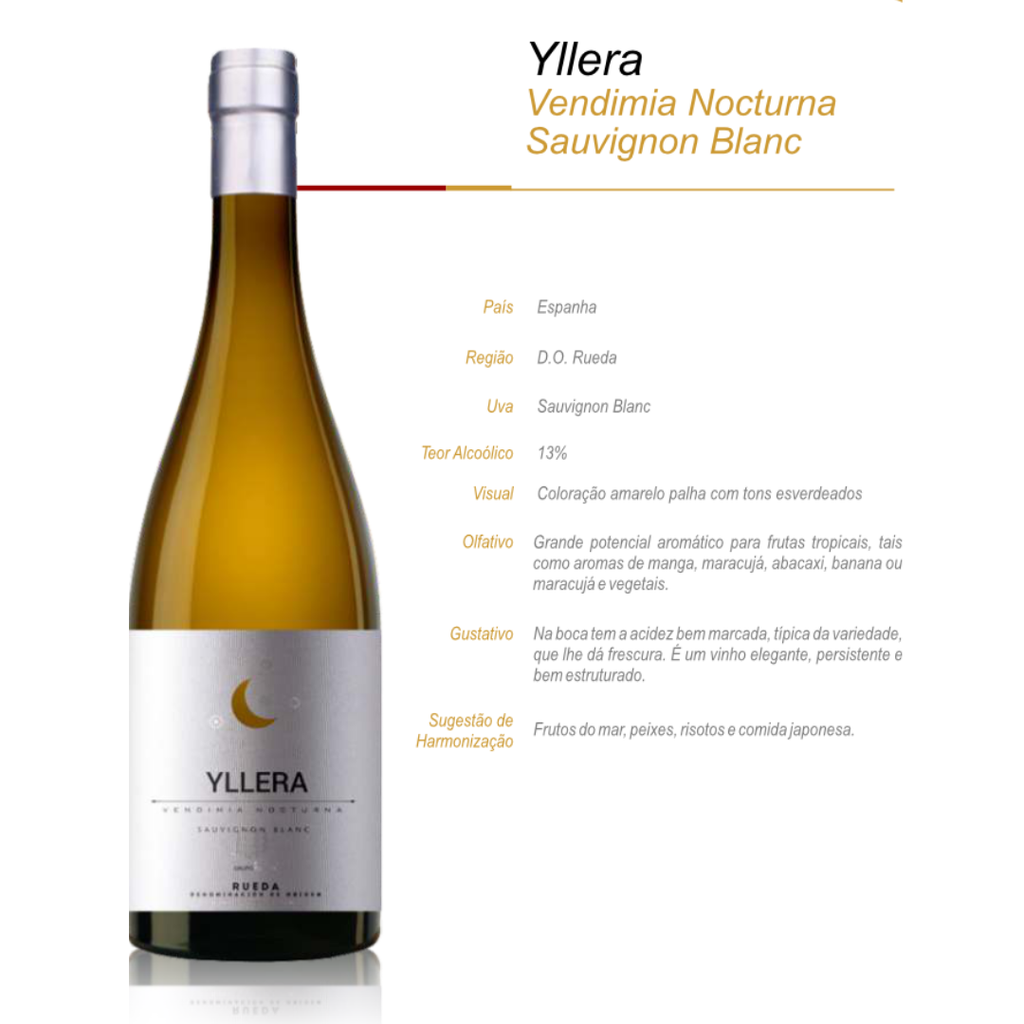 Vinho Branco Yllera Vendimia Nocturna Sauvignon Blanc