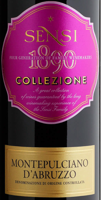 Vinho Tinto Collezione Montepulciano d'Abruzzo DOC Sensi
