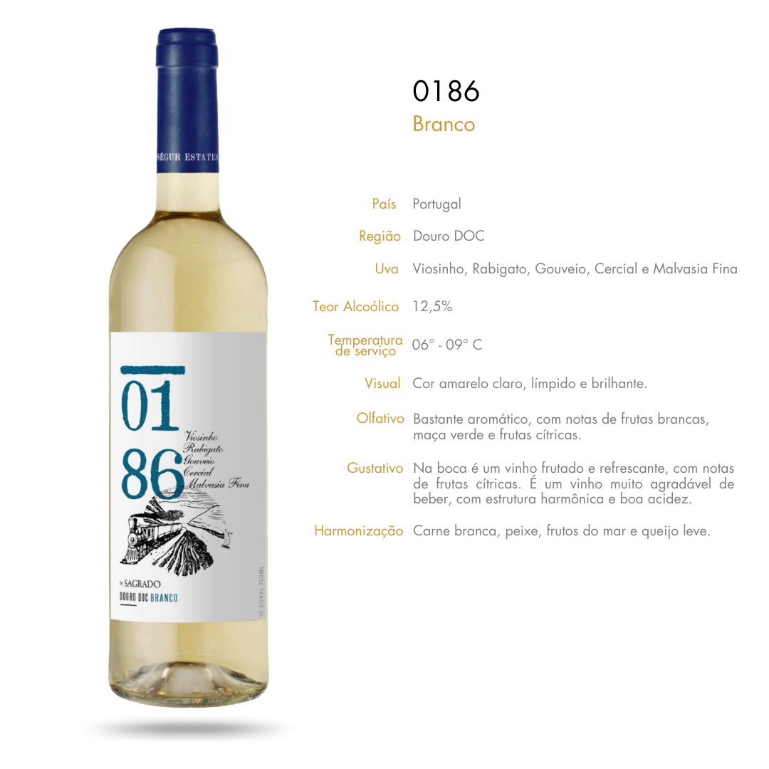 Vinho Branco 0186 Sagrado Douro DOC
