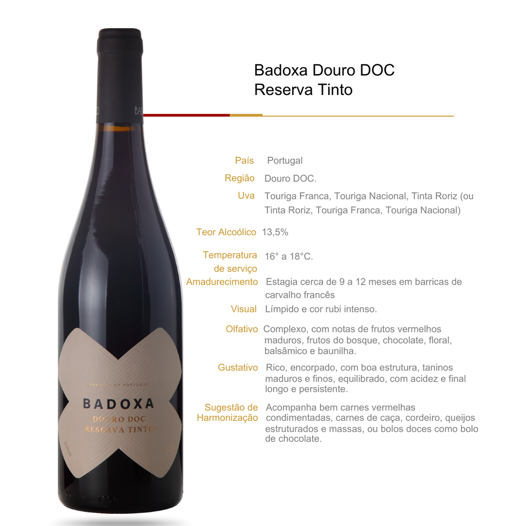 Vinho Tinto Badoxa Douro Colheita Reserva Touriga Nacional