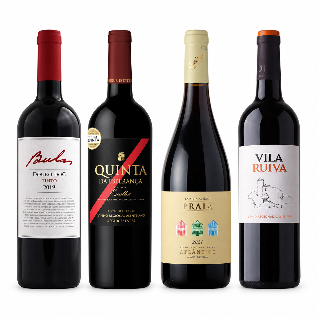 Kit vinhos portugueses para sair do mesmos rótulos