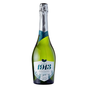 Garrafa do espumante brasileiro 1913 Sparkling Moscatel 750 ml da Vinícola Aurora em fundo branco, destacando o rótulo frontal.