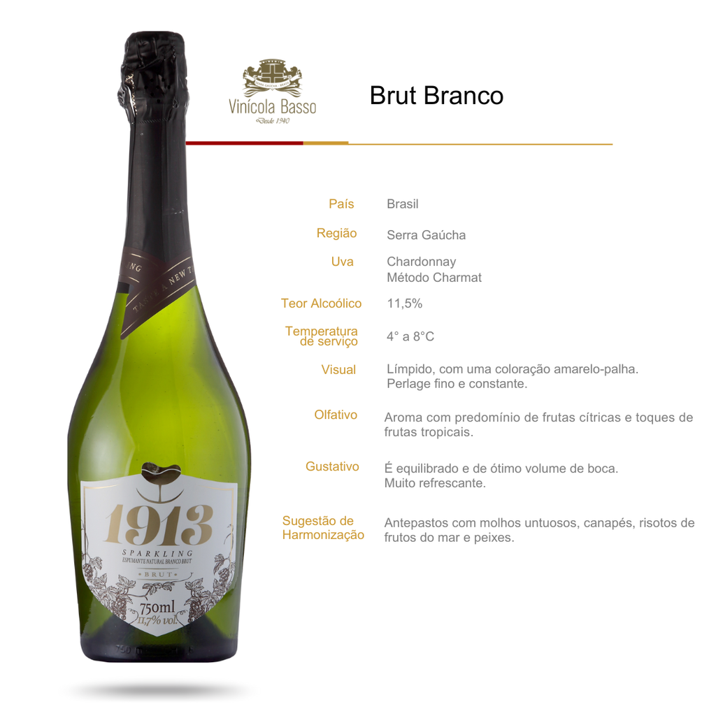 Espumante 1913 Sparkling Branco Brut