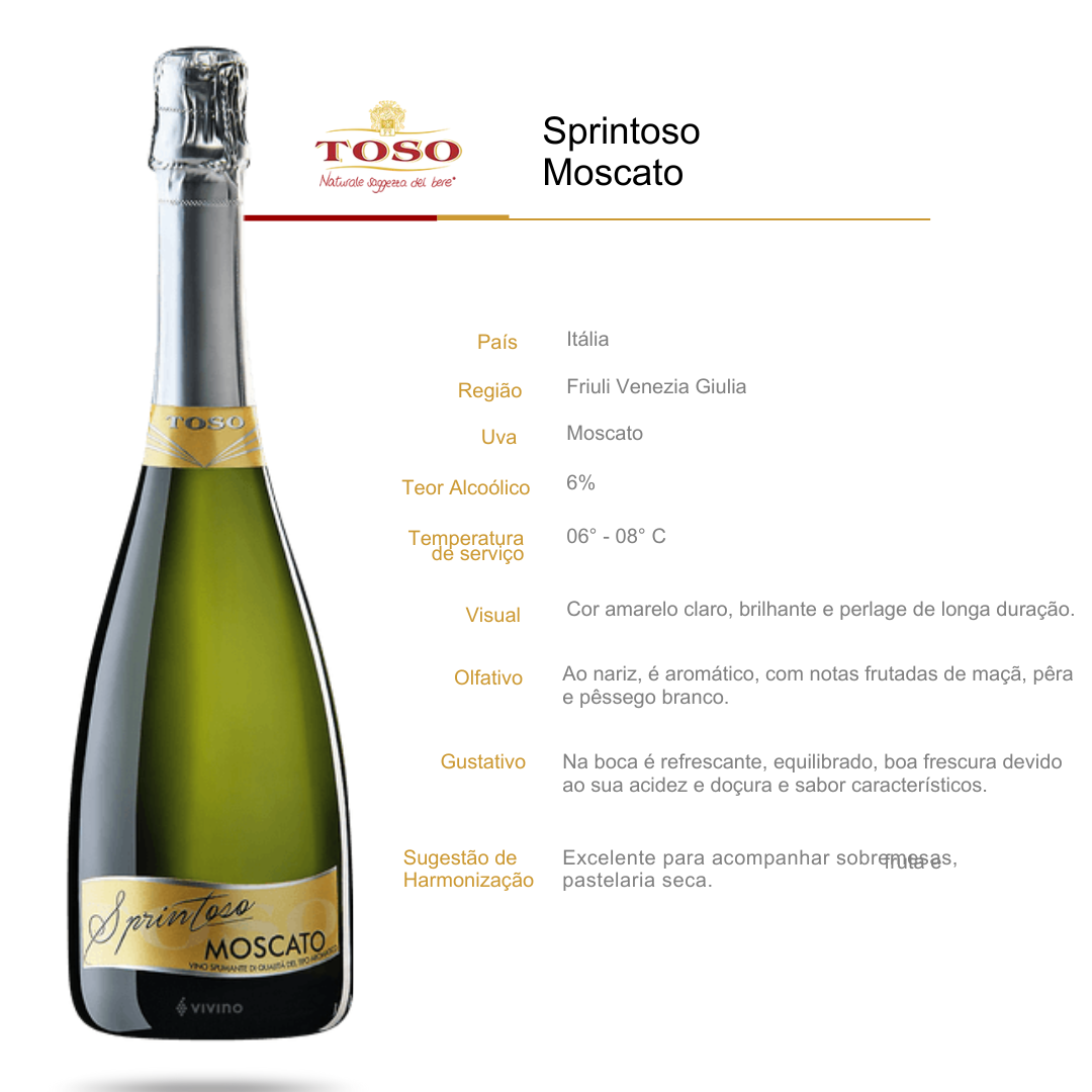 Espumante Toso Sprintoso Moscato