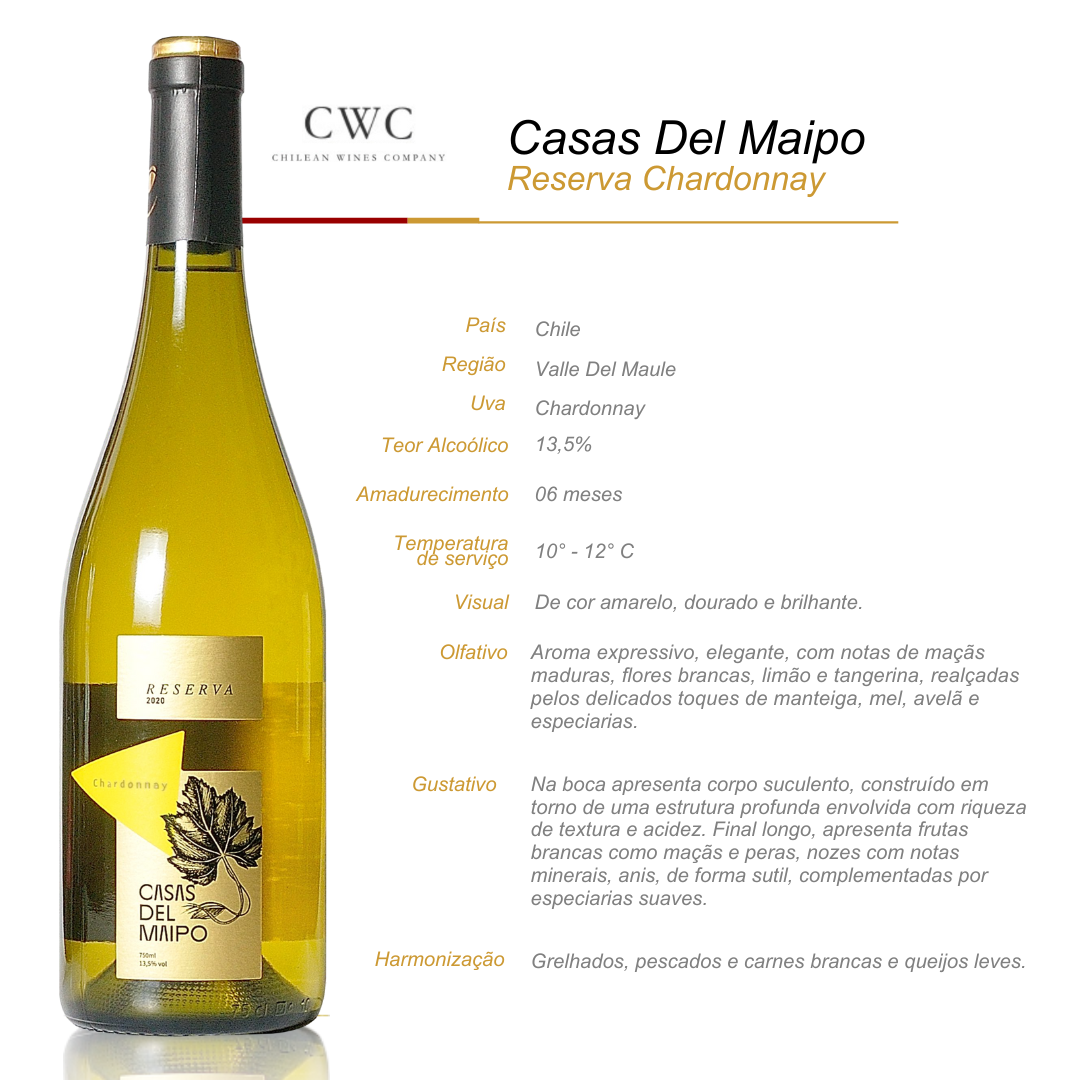 Casas Del Maipo Reserva Chardornnay