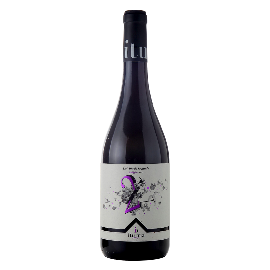 Garrafa do Vinho Tinto La Viña de Segundo 750ml de Bodegas Iturria, da D.O. Toro, Castilla y León, Espanha, em fundo branco com destaque para o rótulo frontal.