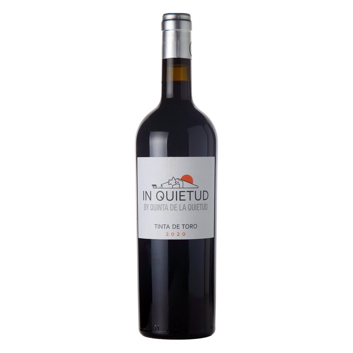 Garrafa de 750 ml do vinho tinto In Quietud by Nature 2024, produzido pela Quinta de la Quietud com uva Tinta de Toro na D.O. Toro, Espanha, com destaque para o rótulo frontal.