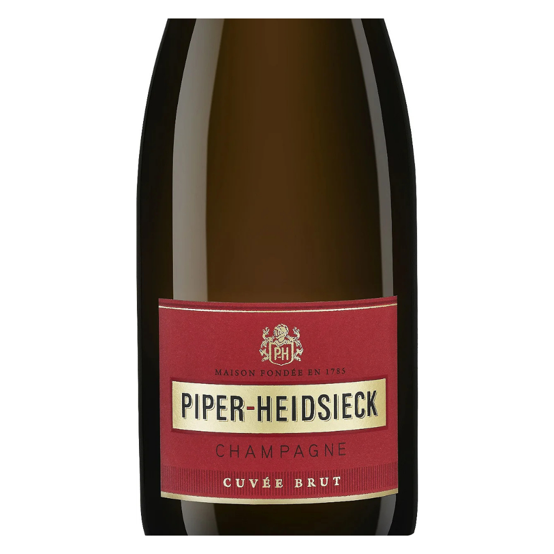 Detalhe da textura da capa térmica Jacket Life Style e o logo da Piper-Heidsieck.