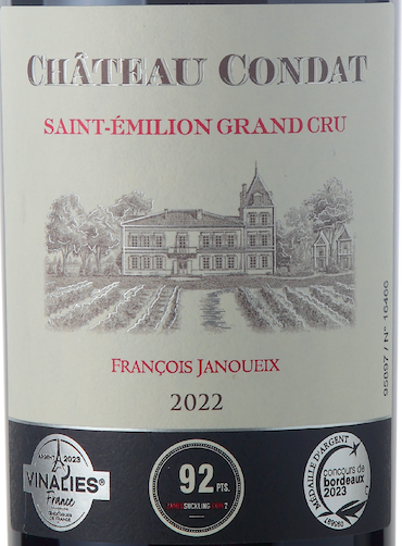 Château Condat Saint-Emilion Grand Cru 2022