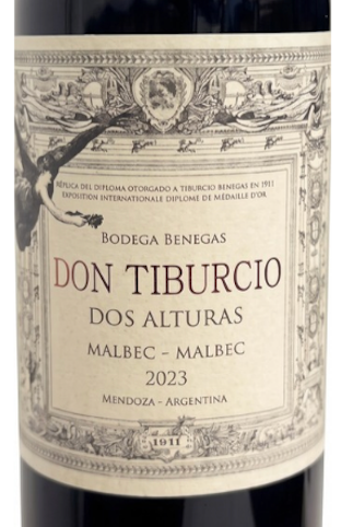 Vinho Tinto Benegas Dom Tiburcio das Alturas Malbec-Malbec
